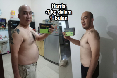 Harris Before and After Weight Lose Picture
